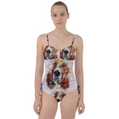 Dog Paint Sweetheart Tankini Set