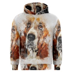 Dog Paint Men s Overhead Hoodie by goljakoff