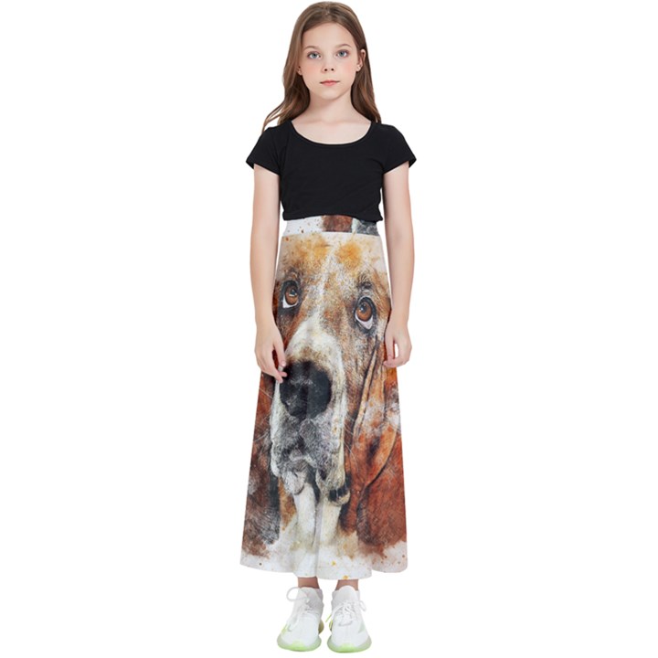 Dog paint Kids  Skirt