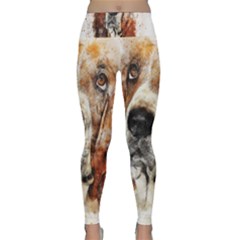 Dog Paint Lightweight Velour Classic Yoga Leggings by goljakoff