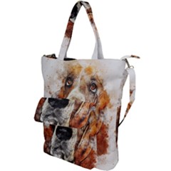 Dog Paint Shoulder Tote Bag by goljakoff