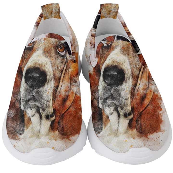 Dog paint Kids  Slip On Sneakers