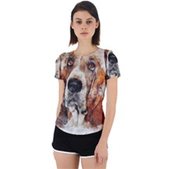 Dog Paint Back Cut Out Sport Tee by goljakoff