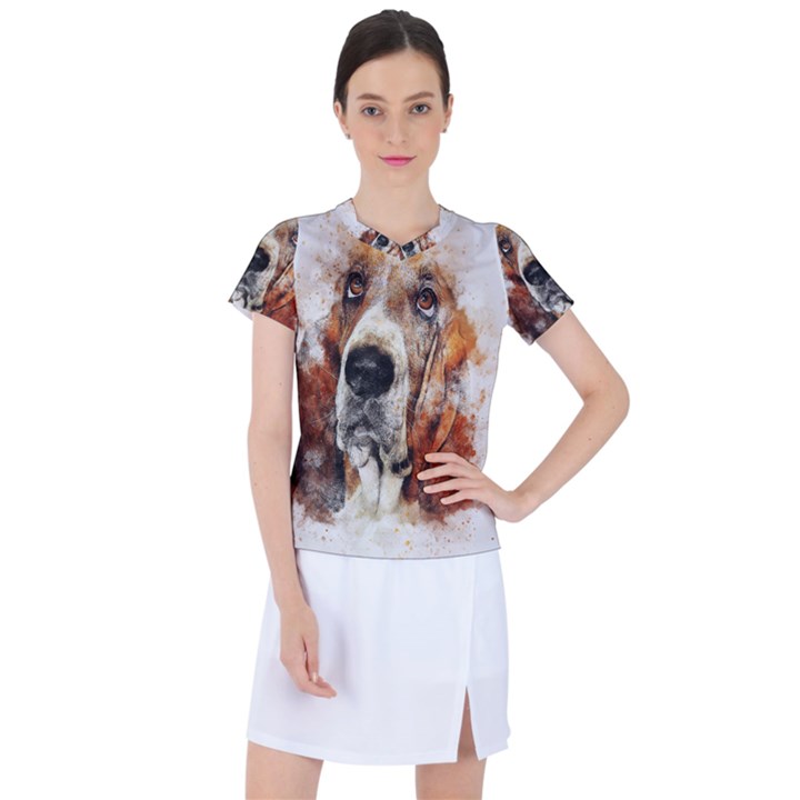 Dog paint Women s Sports Top