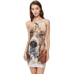 Dog Paint Summer Tie Front Dress