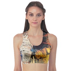 Elephant Mandala Sports Bra by goljakoff