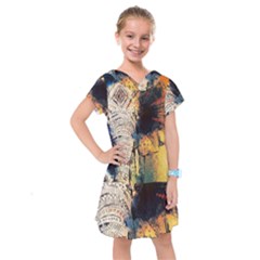 Elephant Mandala Kids  Drop Waist Dress by goljakoff