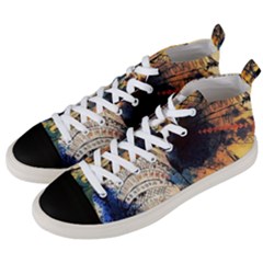 Elephant Mandala Men s Mid-top Canvas Sneakers by goljakoff