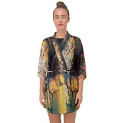 Elephant Mandala Half Sleeve Chiffon Kimono by goljakoff