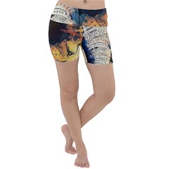 Elephant Mandala Lightweight Velour Yoga Shorts by goljakoff