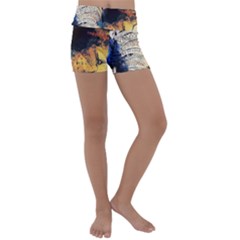 Elephant Mandala Kids  Lightweight Velour Yoga Shorts by goljakoff