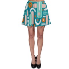 Abstract Shapes Skater Skirt by SychEva