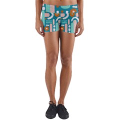 Abstract Shapes Yoga Shorts by SychEva