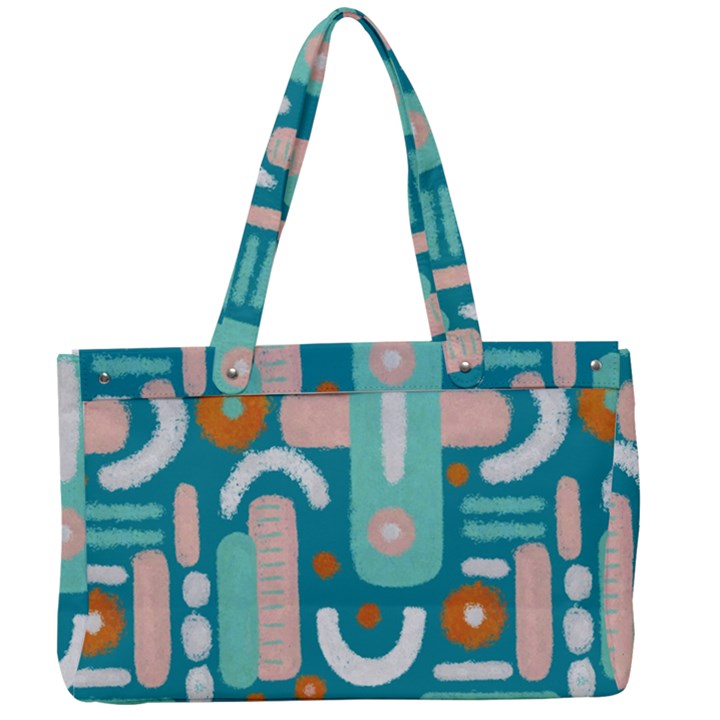 Abstract Shapes Canvas Work Bag