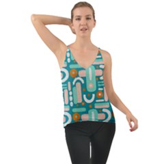 Abstract Shapes Chiffon Cami by SychEva