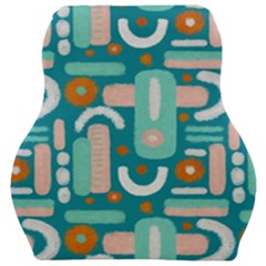 Abstract Shapes Car Seat Velour Cushion  by SychEva