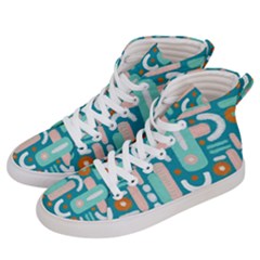 Abstract Shapes Women s Hi-top Skate Sneakers by SychEva