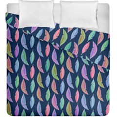 Watercolor Feathers Duvet Cover Double Side (king Size) by SychEva