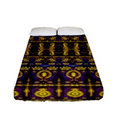 Fancy Ornate Pattern Mosaic Print Fitted Sheet (full/ Double Size) by dflcprintsclothing