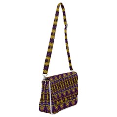 Fancy Ornate Pattern Mosaic Print Shoulder Bag With Back Zipper by dflcprintsclothing