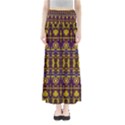 Fancy Ornate Pattern Mosaic Print Full Length Maxi Skirt View1