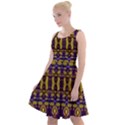 Fancy Ornate Pattern Mosaic Print Knee Length Skater Dress View1