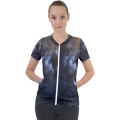 Mystic Moon Collection Short Sleeve Zip Up Jacket by HoneySuckleDesign