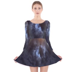 Mystic Moon Collection Long Sleeve Velvet Skater Dress