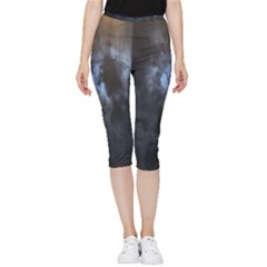 Mystic Moon Collection Inside Out Lightweight Velour Capri Leggings 