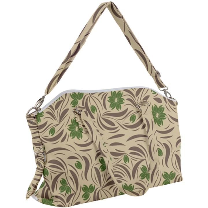 Folk floral pattern. Abstract flowers print. seamless pattern Canvas Crossbody Bag