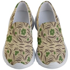 Folk Floral Pattern  Abstract Flowers Print  Seamless Pattern Kids Lightweight Slip Ons by Eskimos