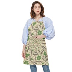 Folk Floral Pattern  Abstract Flowers Print  Seamless Pattern Pocket Apron by Eskimos