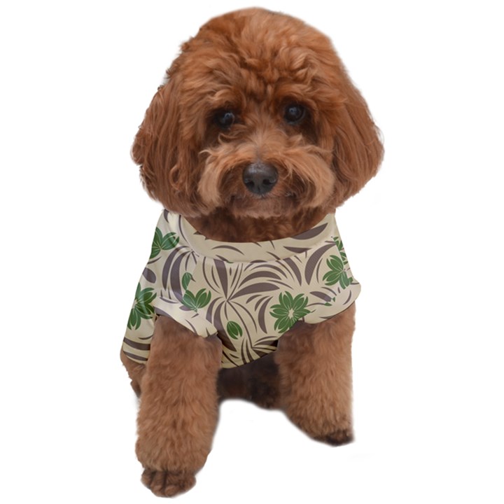 Folk floral pattern. Abstract flowers print. seamless pattern Dog T-Shirt