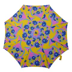 Folk Floral Pattern  Abstract Flowers Print  Seamless Pattern Hook Handle Umbrellas (large) by Eskimos