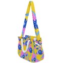 Folk floral pattern. Abstract flowers print. seamless pattern Rope Handles Shoulder Strap Bag View1