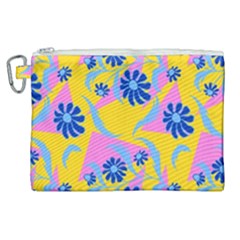 Folk Floral Pattern  Abstract Flowers Print  Seamless Pattern Canvas Cosmetic Bag (xl) by Eskimos