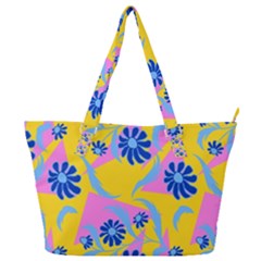 Folk Floral Pattern  Abstract Flowers Print  Seamless Pattern Full Print Shoulder Bag by Eskimos