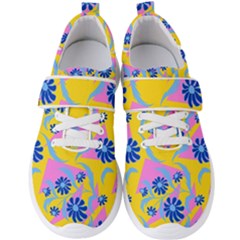 Folk Floral Pattern  Abstract Flowers Print  Seamless Pattern Men s Velcro Strap Shoes by Eskimos