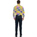 Folk floral pattern. Abstract flowers print. seamless pattern Men s Long Sleeve Pocket Shirt  View2