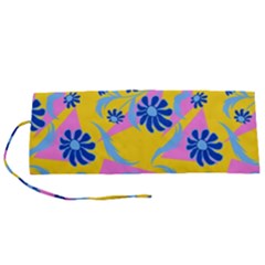 Folk Floral Pattern  Abstract Flowers Print  Seamless Pattern Roll Up Canvas Pencil Holder (s) by Eskimos