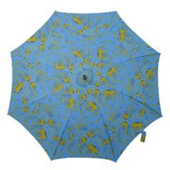 Folk Floral Pattern  Abstract Flowers Print  Seamless Pattern Hook Handle Umbrellas (large) by Eskimos