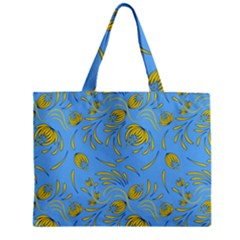 Folk Floral Pattern  Abstract Flowers Print  Seamless Pattern Zipper Mini Tote Bag by Eskimos