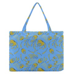 Folk Floral Pattern  Abstract Flowers Print  Seamless Pattern Zipper Medium Tote Bag by Eskimos