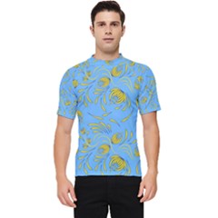 Folk Floral Pattern  Abstract Flowers Print  Seamless Pattern Men s Short Sleeve Rash Guard by Eskimos