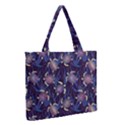 Turtles Swim In The Water Among The Plants Zipper Medium Tote Bag View2