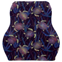 Turtles Swim In The Water Among The Plants Car Seat Velour Cushion  by SychEva