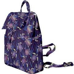 Turtles Swim In The Water Among The Plants Buckle Everyday Backpack by SychEva