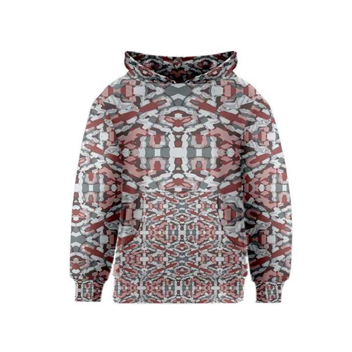 Multicolored Intricate Geometric Pattern Kids  Pullover Hoodie