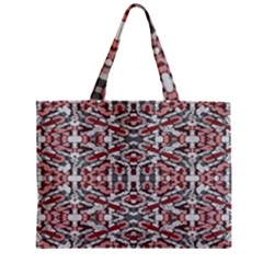 Multicolored Intricate Geometric Pattern Zipper Mini Tote Bag