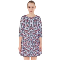 Multicolored Intricate Geometric Pattern Smock Dress by dflcprintsclothing